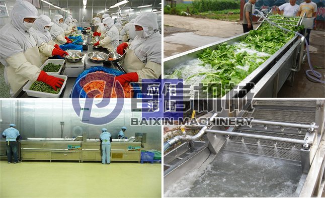 氣泡清洗機(jī)生產(chǎn)現(xiàn)場(chǎng)